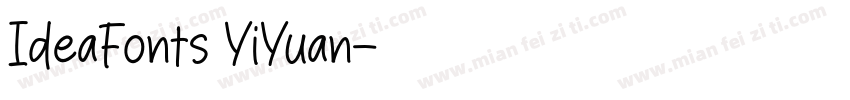 IdeaFonts YiYuan字体转换